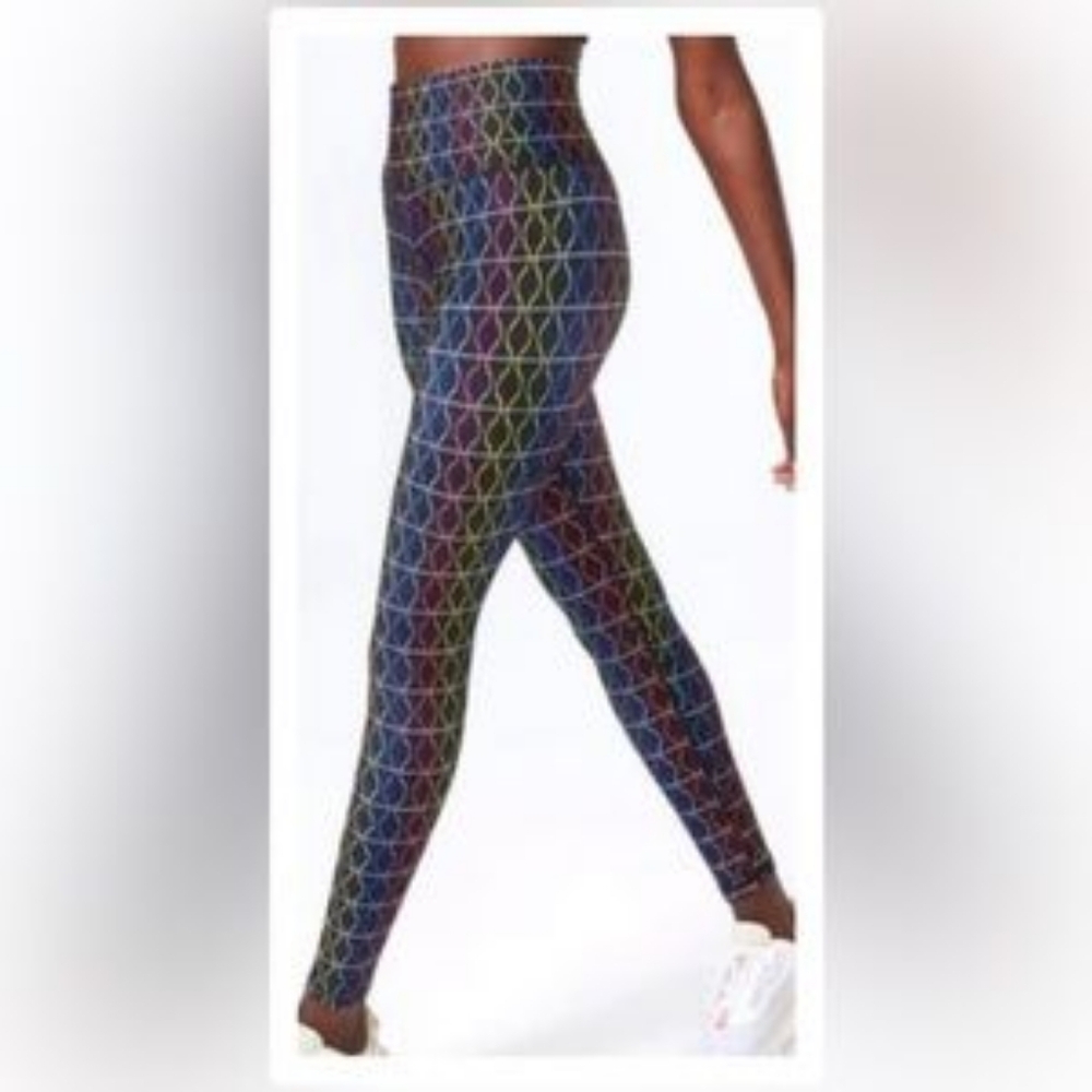 Terez Black Rainbow “Sound Waves” Pant (XL)